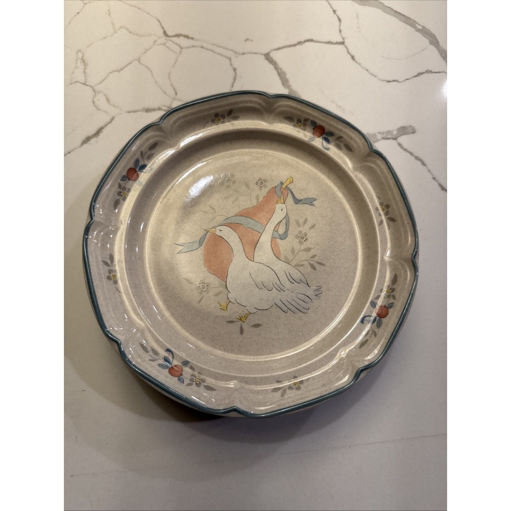 International Tableworks Marmalade Goose Stoneware Salad Plates - Set of 4